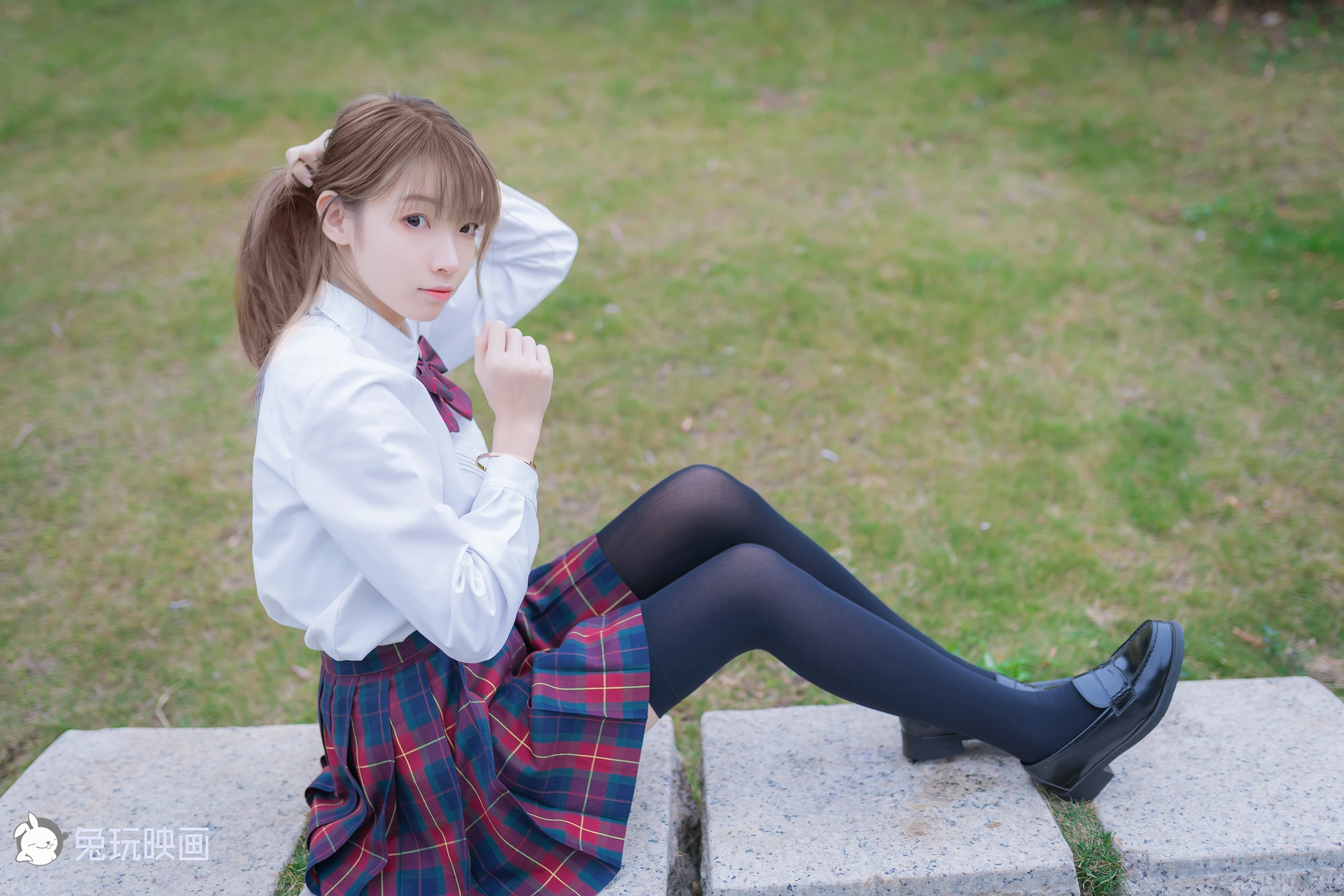 祖木子 NO.002 兔玩 绿草坪 2